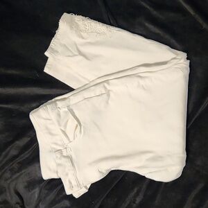 Maurice's White Crop Jean